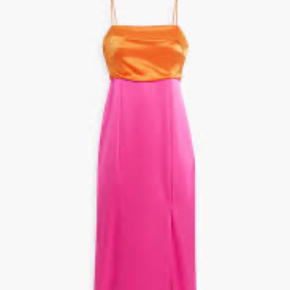 Alice + Olivia Satin evening dress
